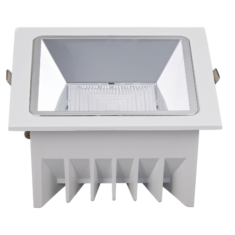 Low-glare square COB LED downlight